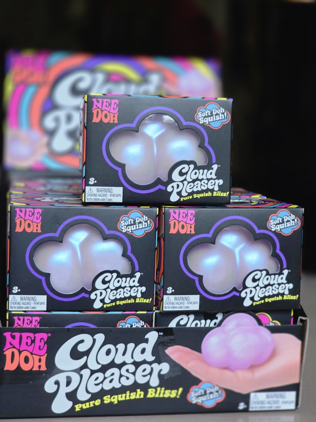 Lot of 12 Authentic NEW RELEASE Schylling Nee Doh Cloud Pleaser With Display