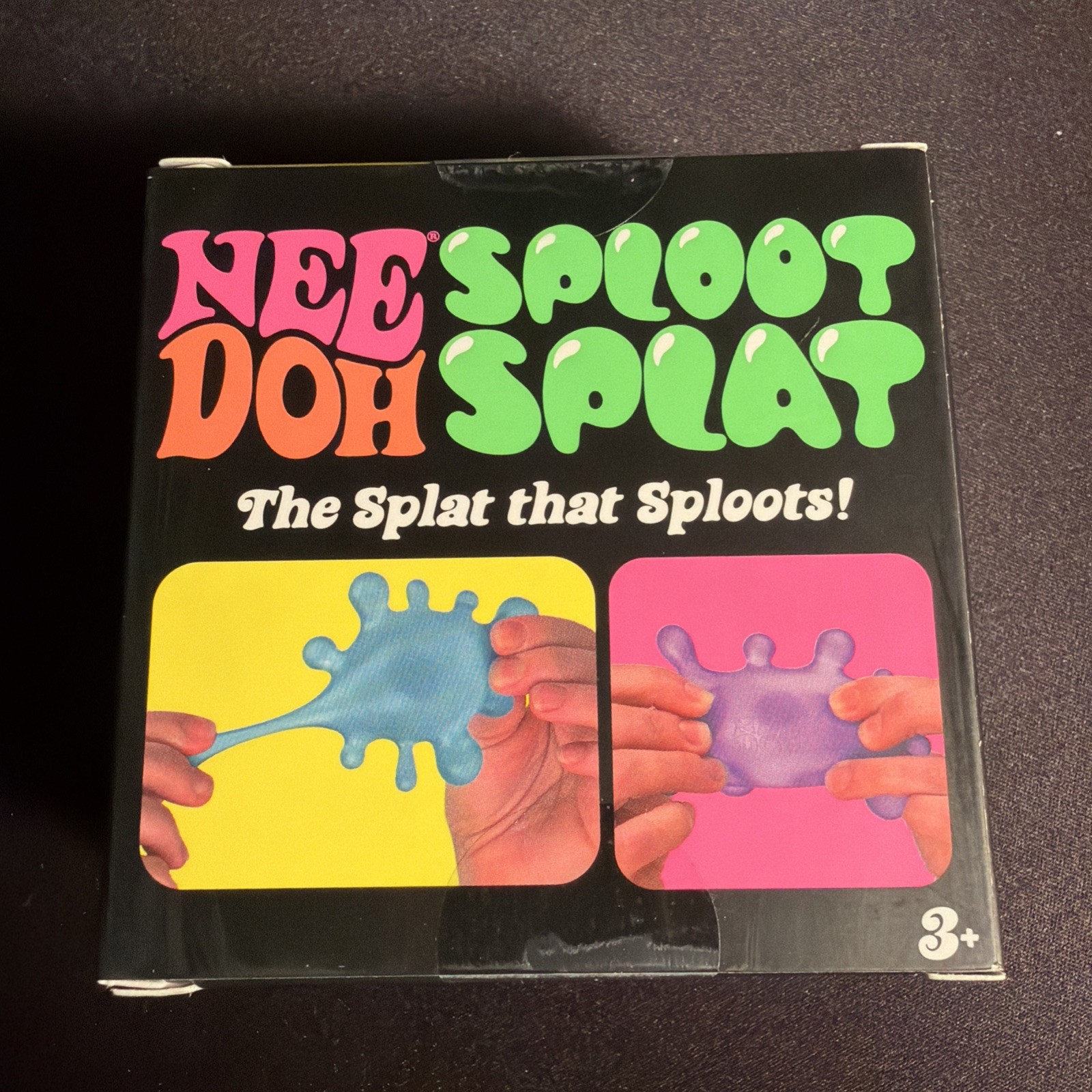 BLUE NeeDoh SPLOOT SPLAT, Nee Doh Splatter Fidget, Nee-doh SplootSplat Squishy.