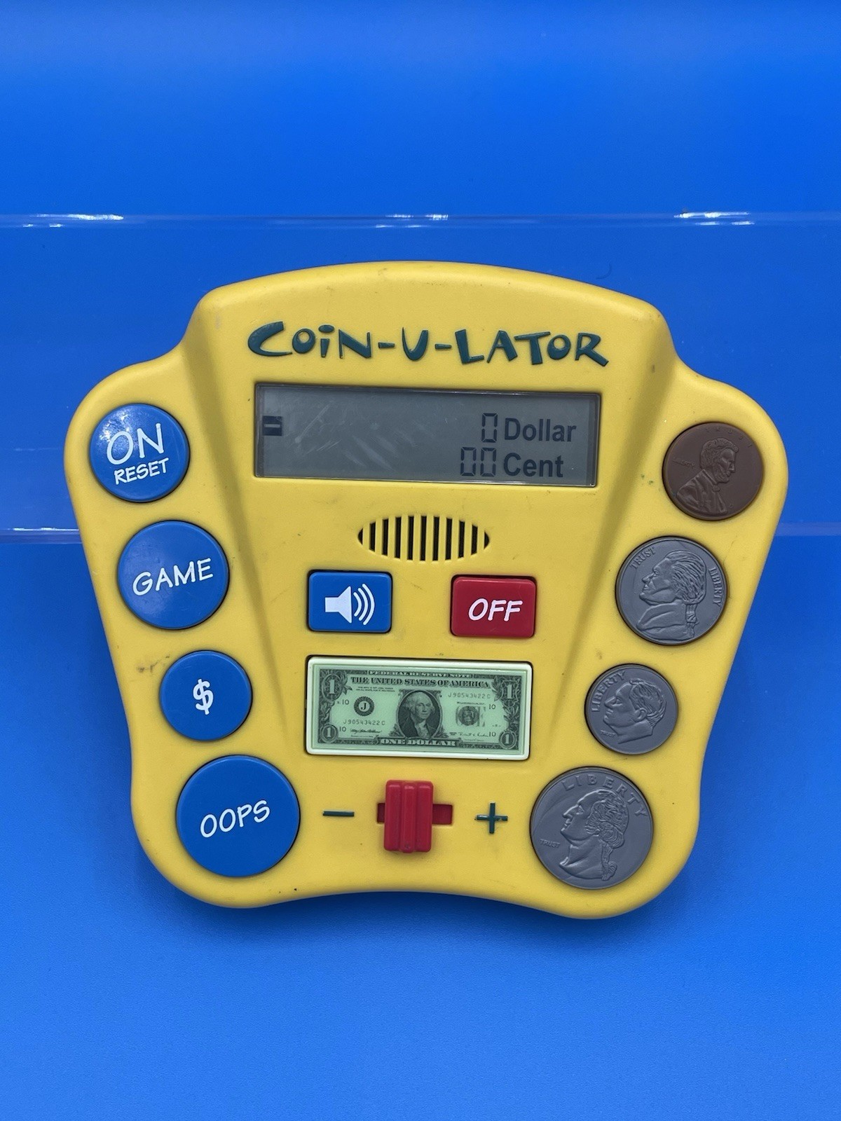 Vtg 1998 PCI Coin-U-Lator Electronic Coin Counting Calculator Educational Toy