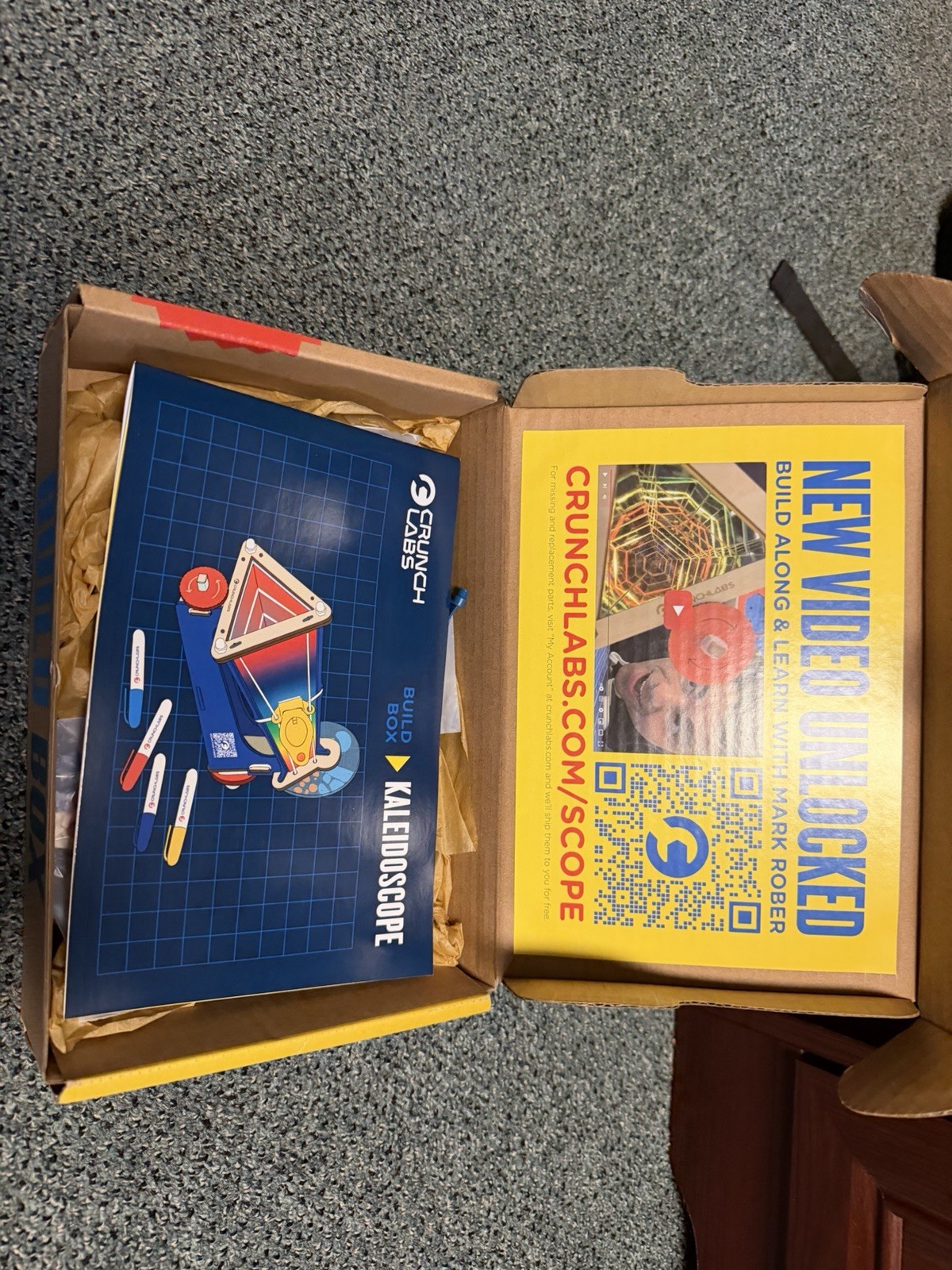 CrunchLabs Mark Rober Build Box Engineering STEM Kit Kaleidoscope