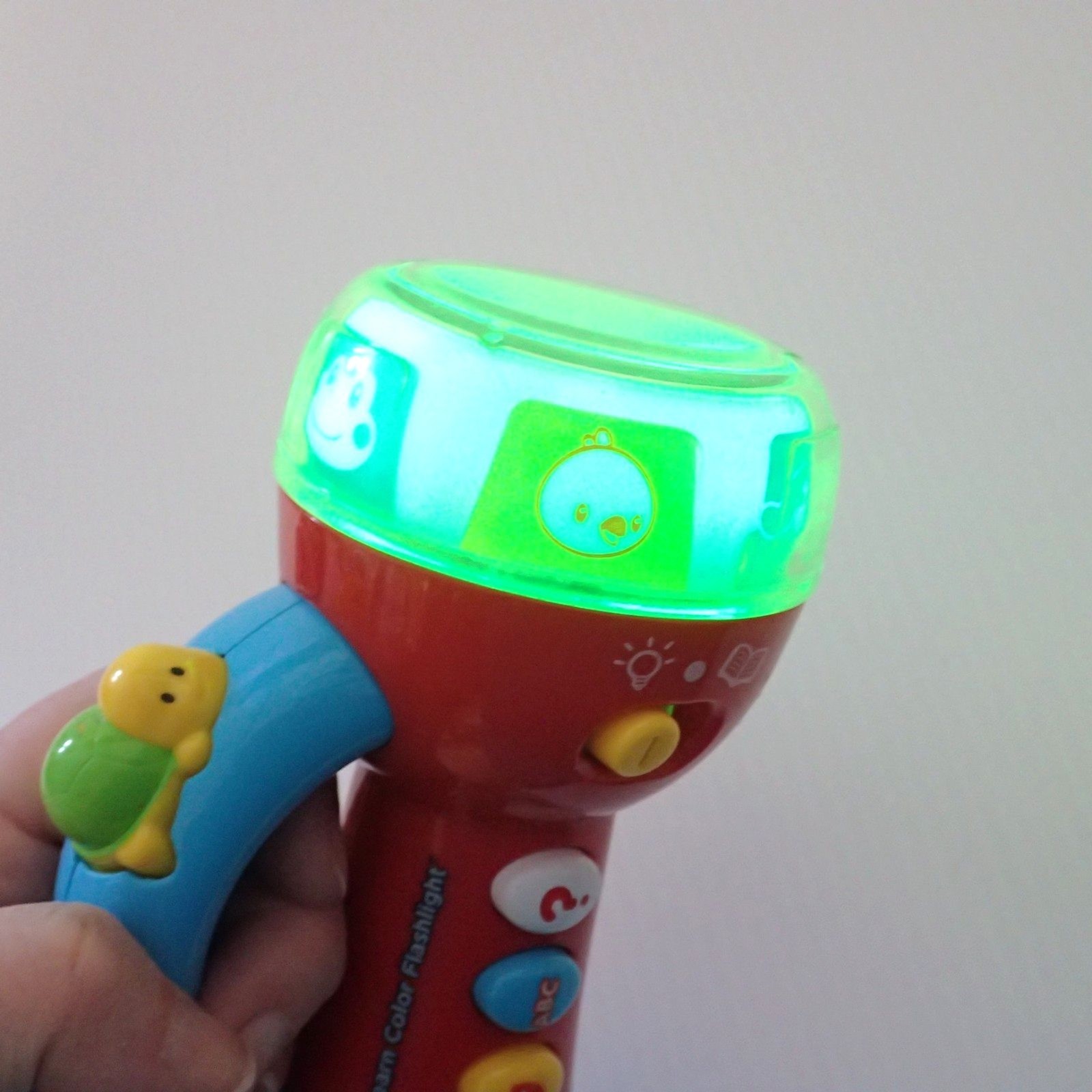 Vtech Spin And Learn Color Flashlight Music Educational Red & Blue