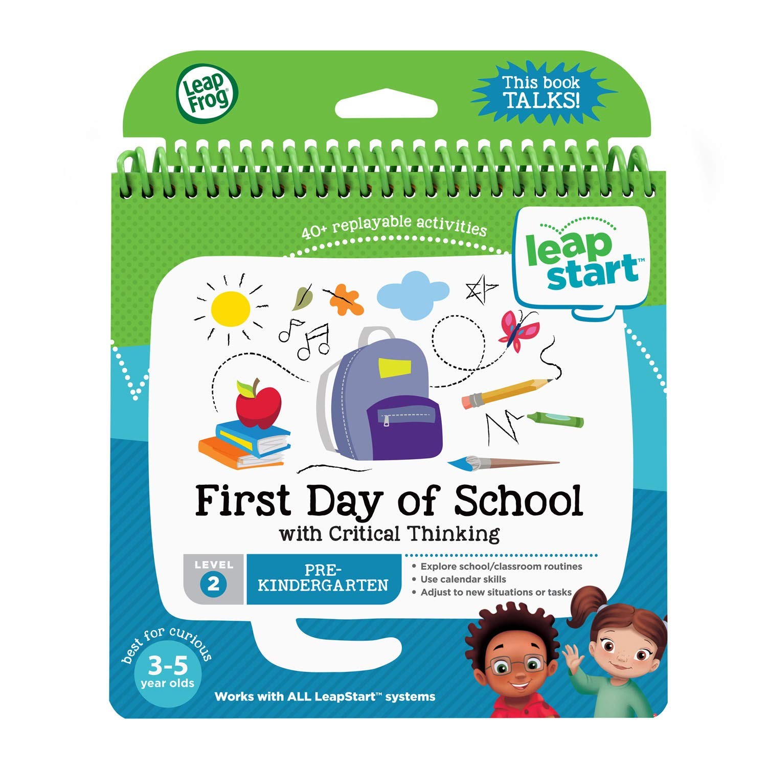 Leapfrog Level 2 First Day Of School Interactive Activity Book For Kids