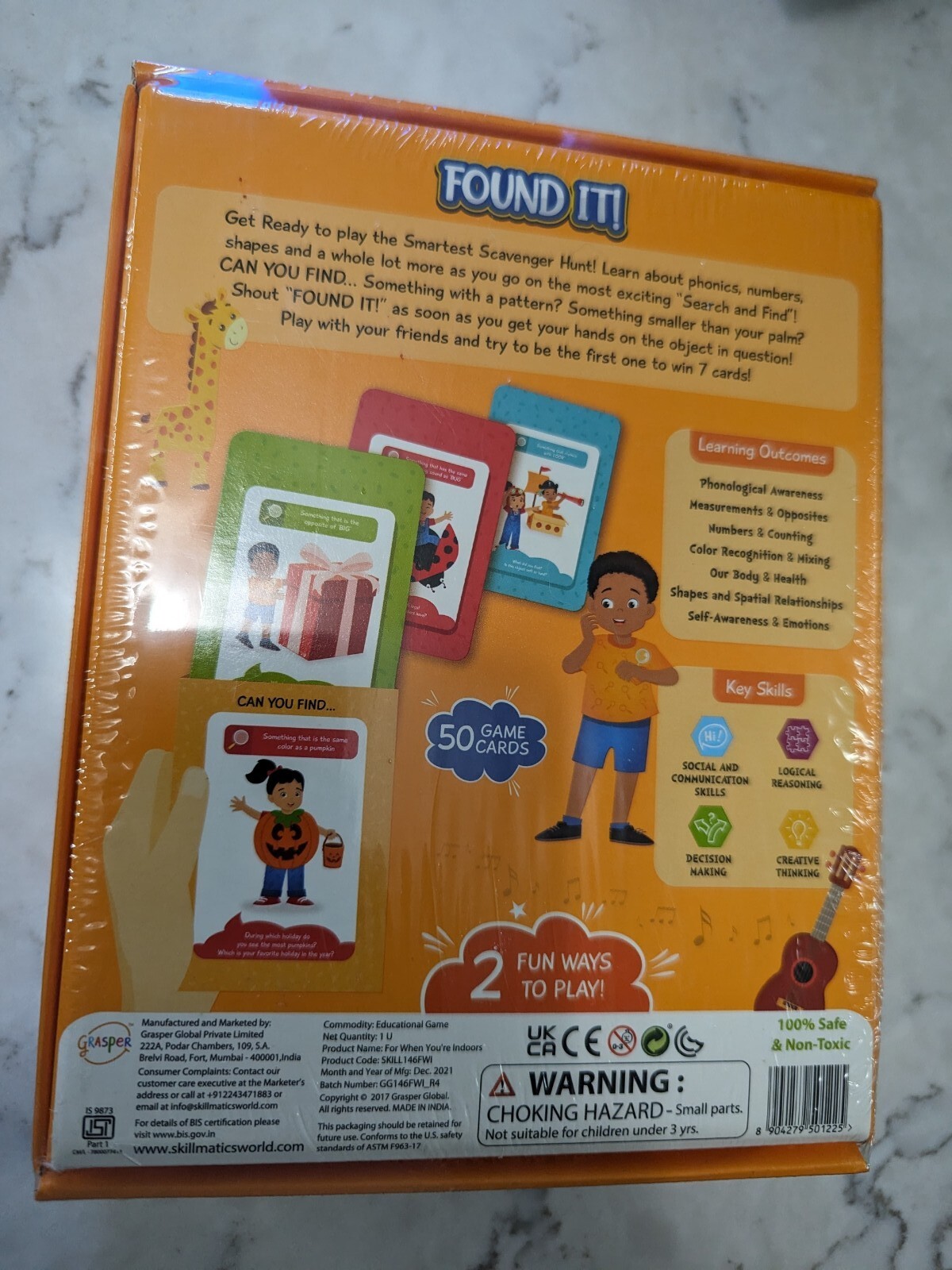 Skillmatics Card Game Found It Edition New in package Ages 4-7