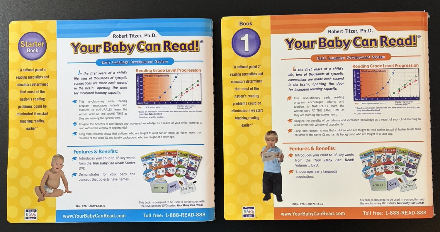 ROBERT TITZER PHD YOUR BABY CAN READ EARLY LANGUAGE DEVELOPMENT LOT CARDS BOOKS