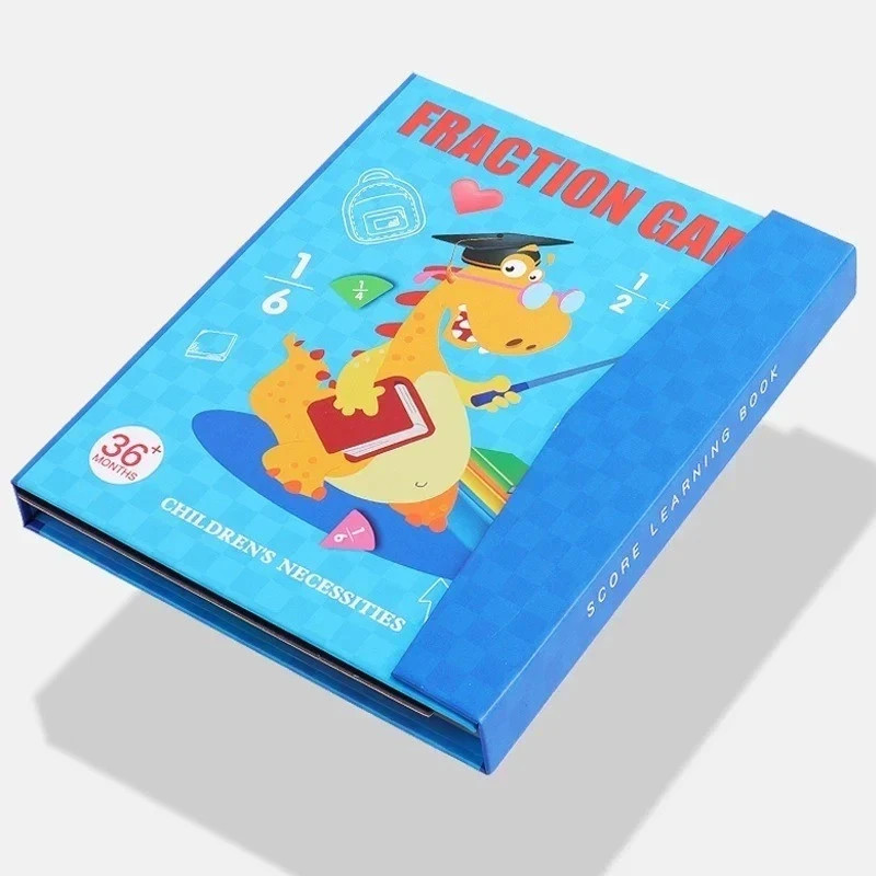 Montessori Magnetic Fraction Educational Puzzle for Children, Math Fraction USA