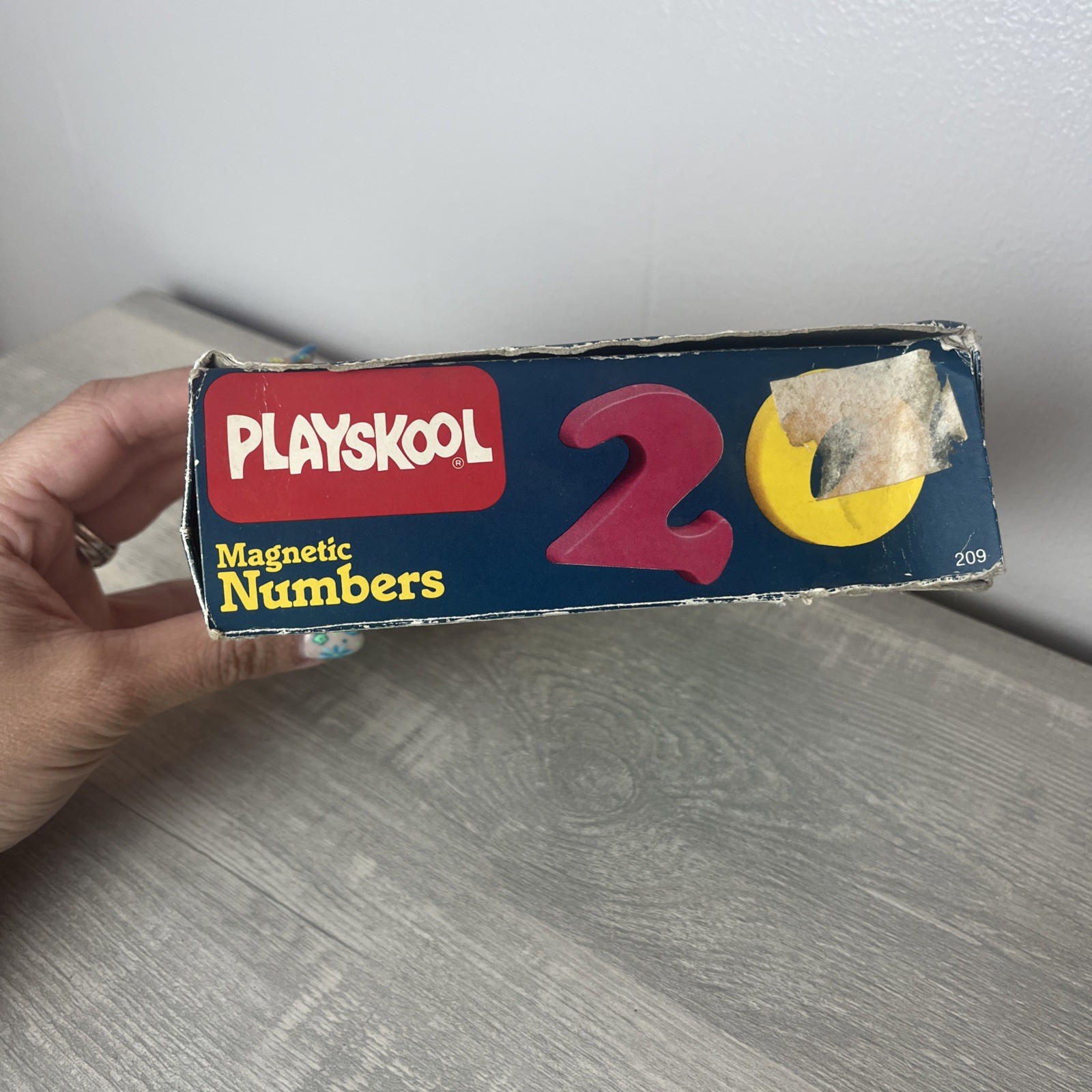 Playskool Magnetic Numbers in Box Vintage 1985 Complete Set