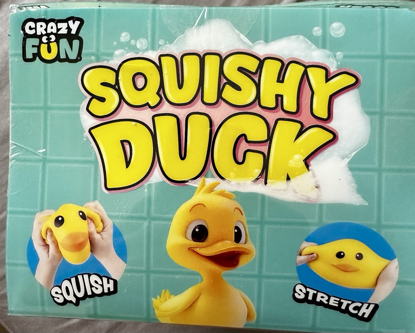 RMS Crazy Fun Squishy Duck Yellow Stretchy Squishy Toy 🔥Like Needoh