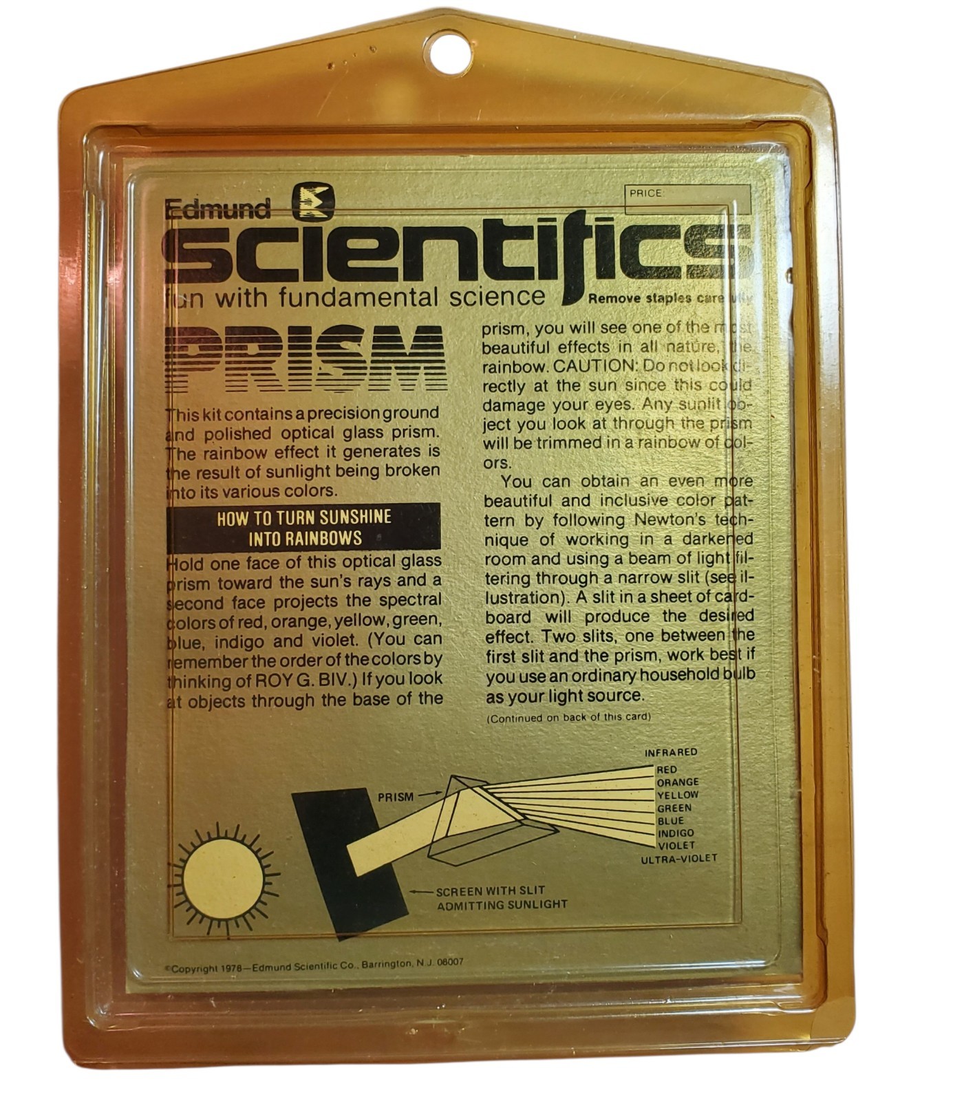 Edmund Scientifics Science Oddities Fun With Fundamental Science Kit Vtg 1979