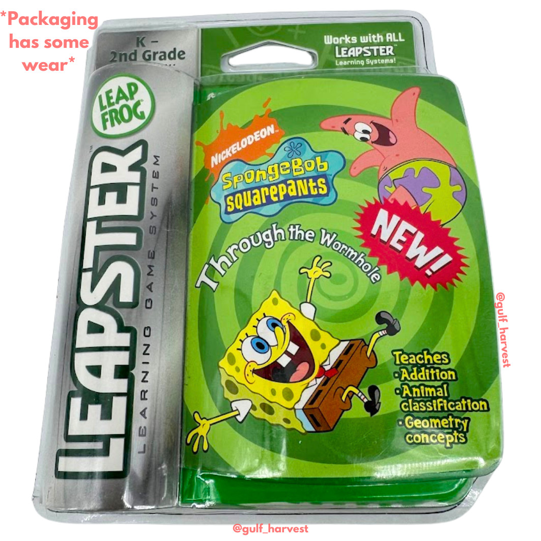 LeapFrog Leapster SpongeBob SquarePants Through the Wormhole Game – NEW/SEALED