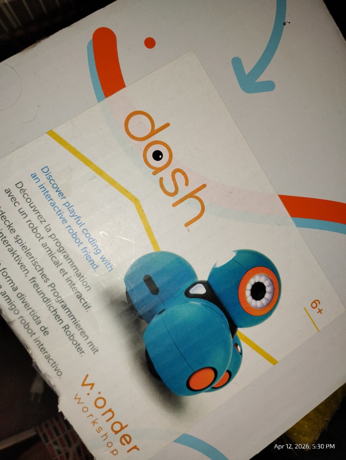 Wonder Workshop DA01 Dash Robot – Blue