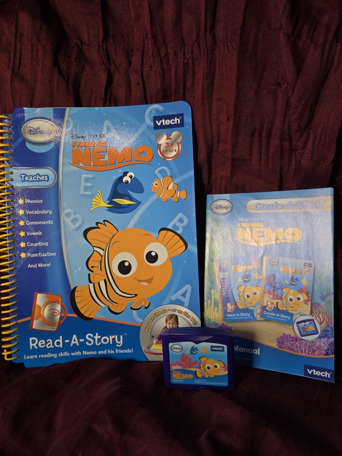VTech Disney Create-A-Story Electronic Learning System w/ 4Story Books, 3+ Years