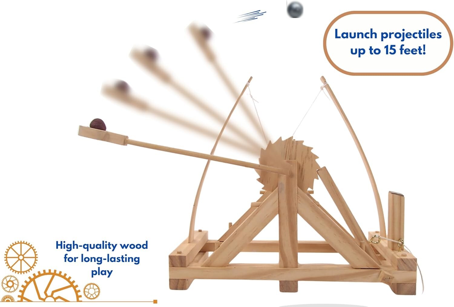High Power Catapult Leonardo da Vinci Catapult Trebuchet Science Kids Age 12-14