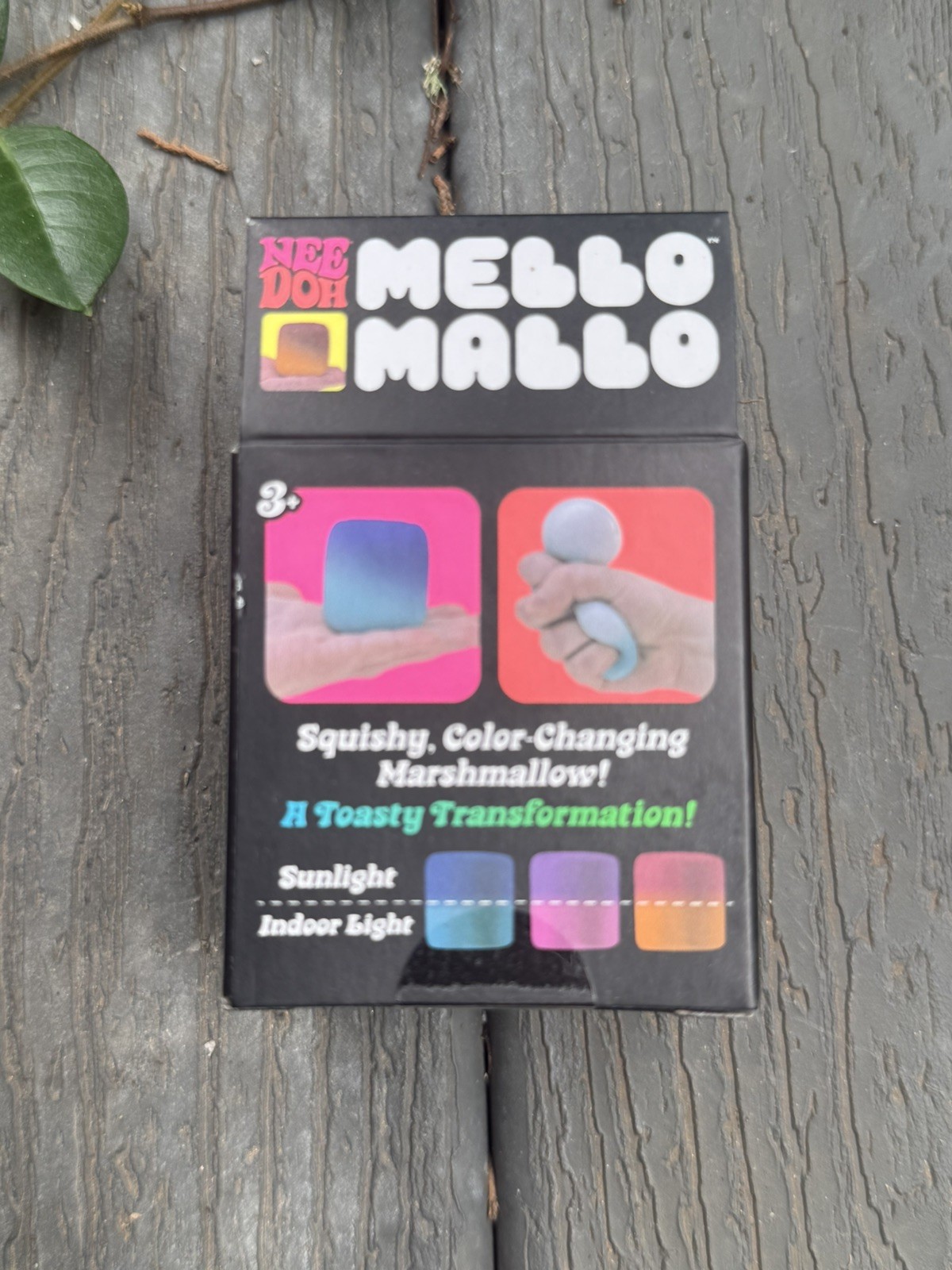 NEW Nee Doh Mello Mallo Color-Changing Marshmallow Squishy Squeeze Ball Yellow