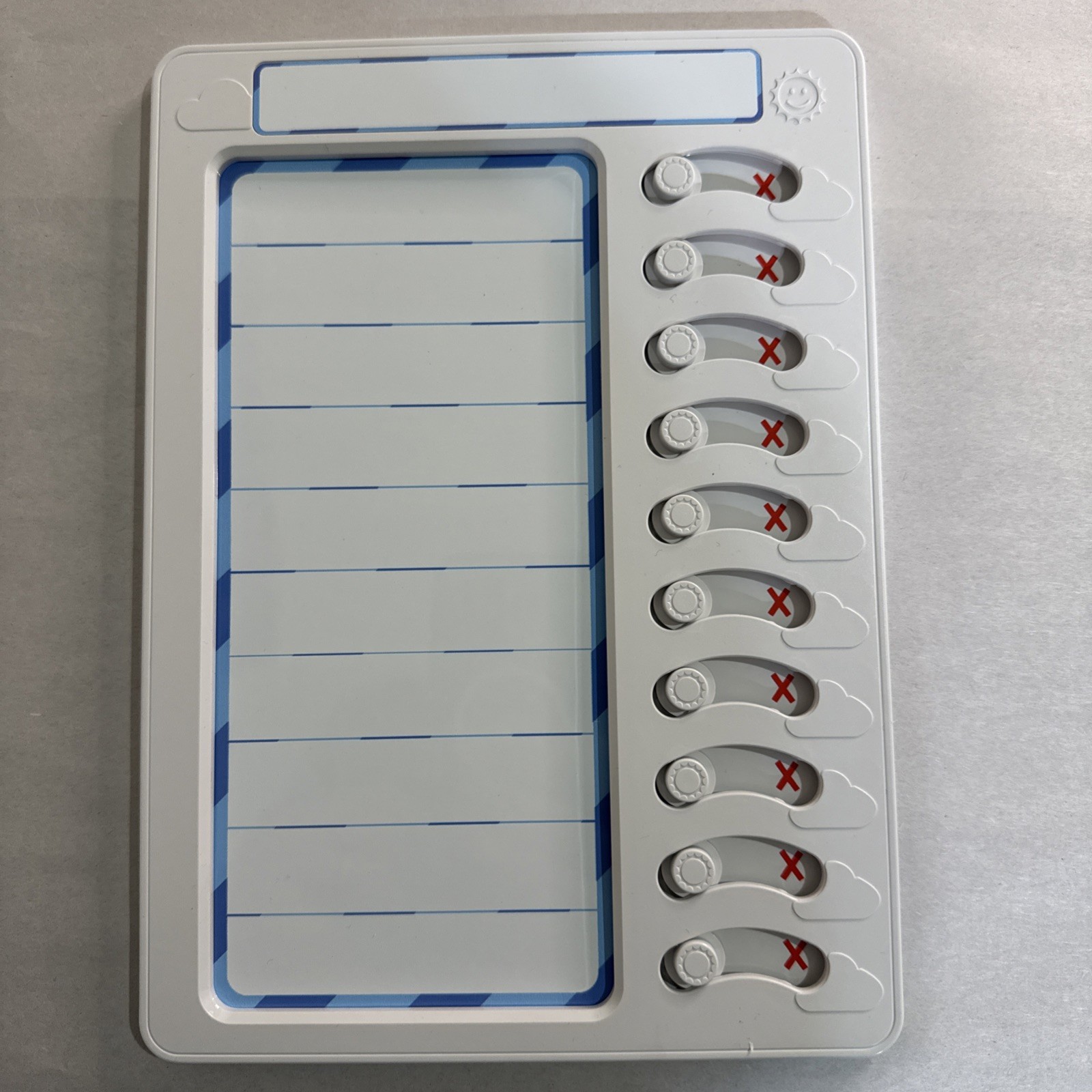 Magnetic Chore Chart w/Eraser for Kids – Daily Routine Visual Schedule Checklist