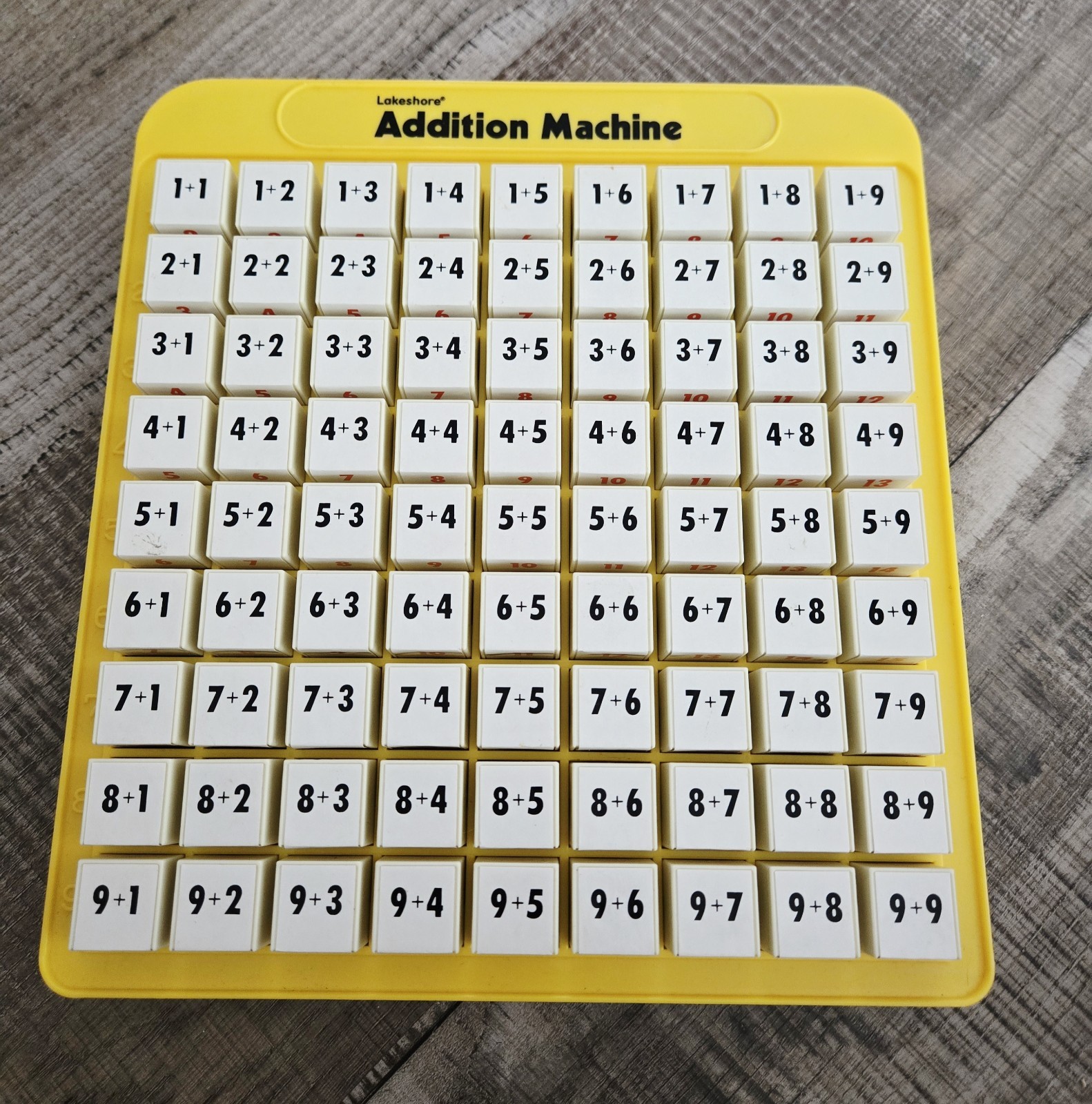 Lakeshore Learning Toys Addition Machine Pop Up Math Homeschool Educational EUC