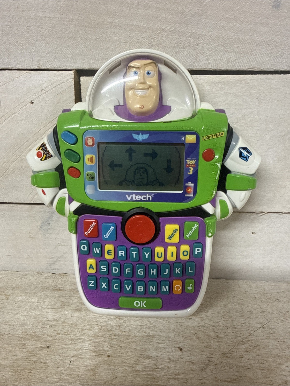 VTech Toy Story 3 BUZZ LIGHTYEAR Learn & Go Electronic Handheld – WORKS!!!