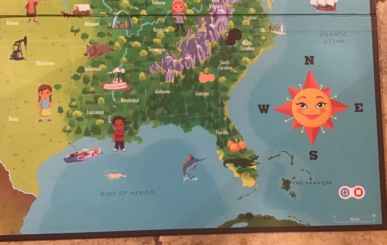 LeapFrog Tag – Interactive UNITED STATES MAP Learning System – Pen Not Included