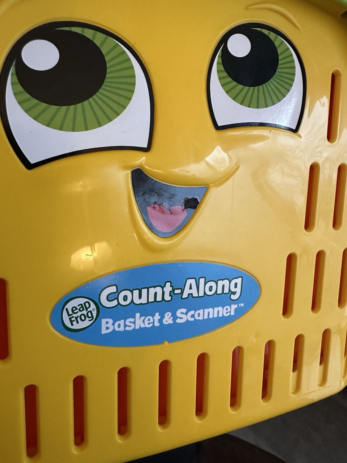 Leapfrog Count Along Basket and Scanner with Food Pieces and Shopping Lists