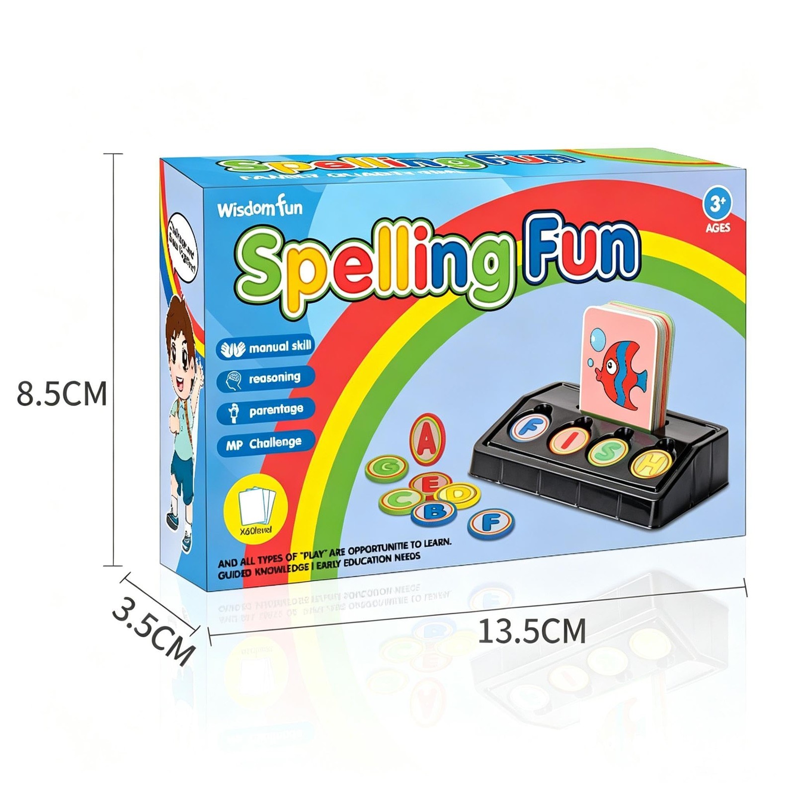 OPTSPTOY Matching Letter Game for Preschooler Age 3+ – 3″ x 5″