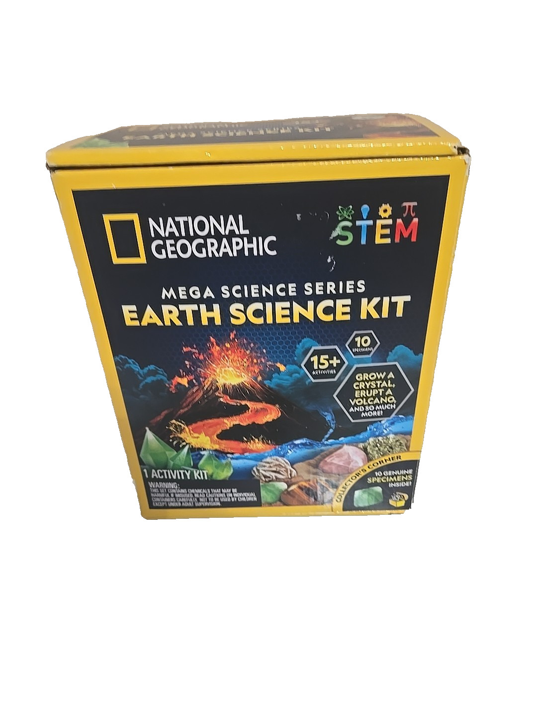 Nat Geo Mega Science Kit Crystals Volcano Gems Geology STEM Kids Educational NIB