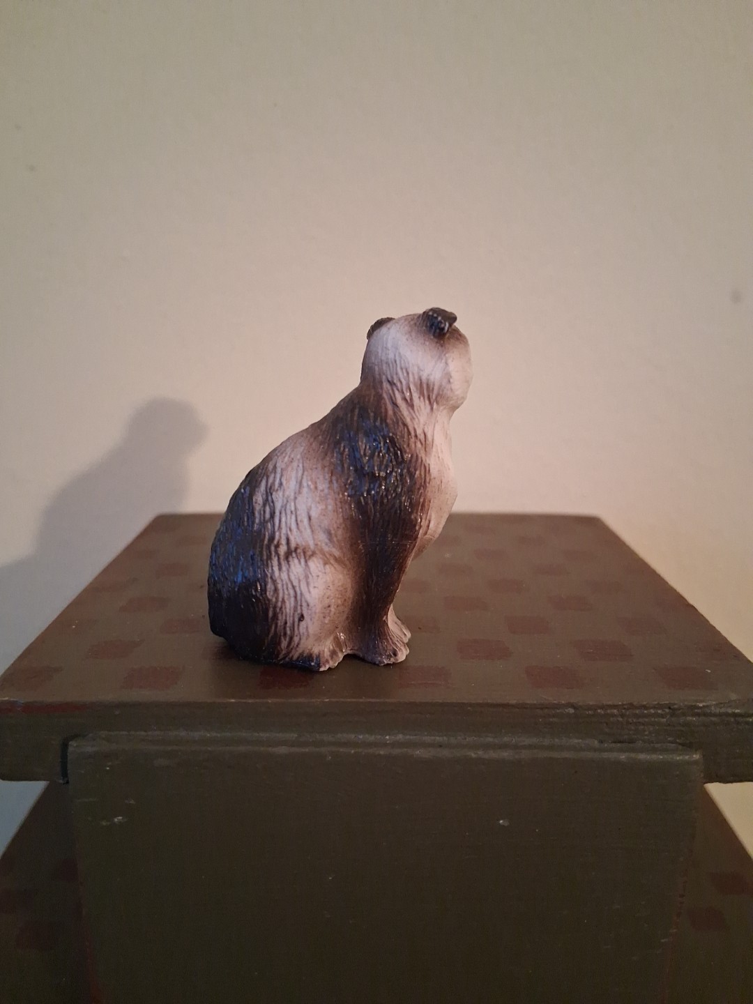 Miniature 7 Cats Figure Lot of Hard Plastic. 2 “