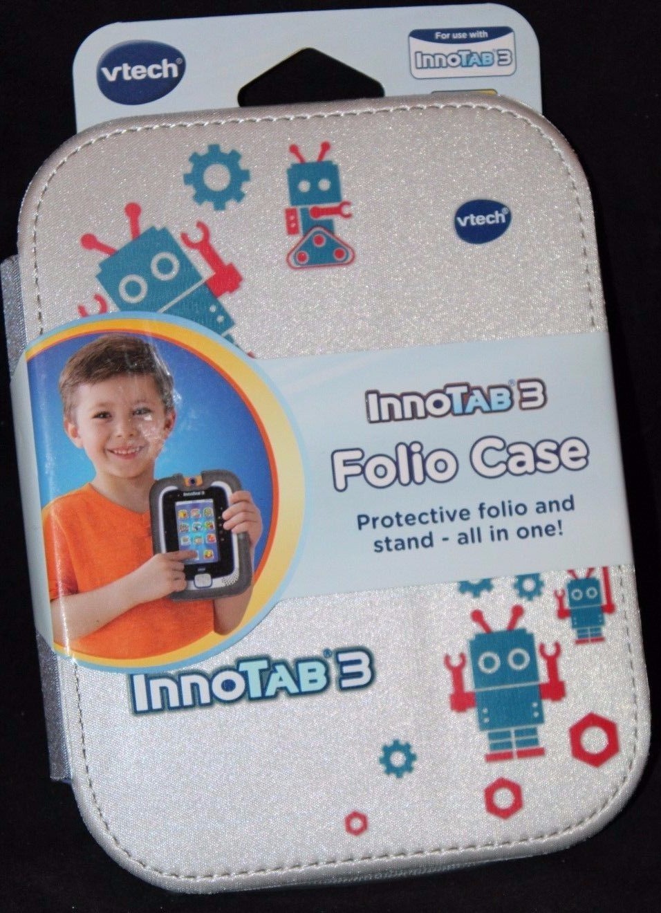 Vtech InnoTab 3 Folio Case Robot Design – Gray