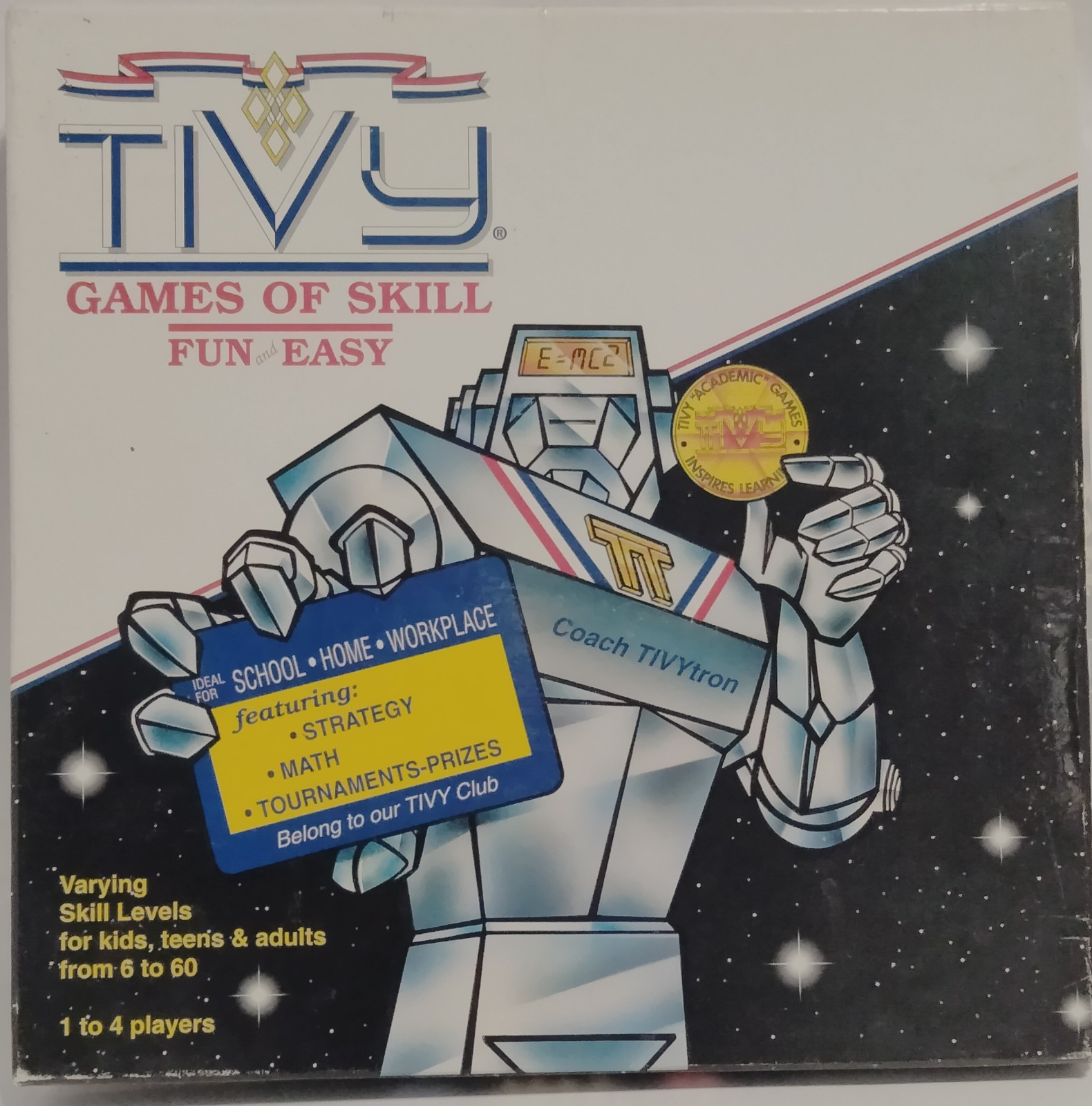 Tivy Game of Skill Fun & Easy Strategy Math Vintage 1993 Home Educators