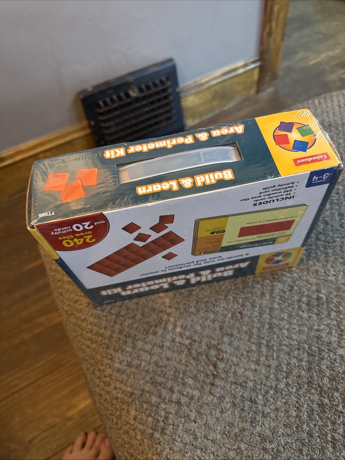 Build And Learn Area And Perimeter Kit Math & Geometry Lakeshore Grades 3-4 NEW