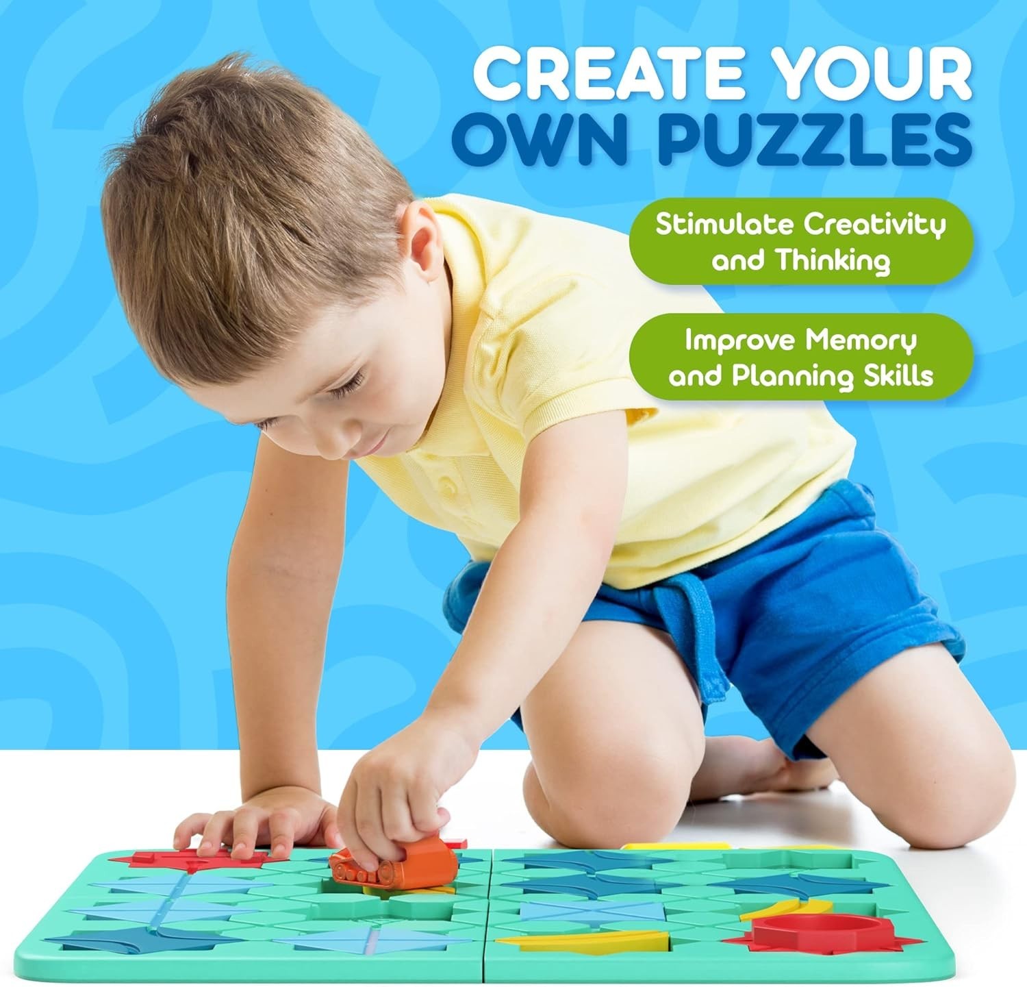 STEM Board Games for Kids Ages 4-8, Logic Puzzles for Kids Toys for 4 5 6 7 8 Ye