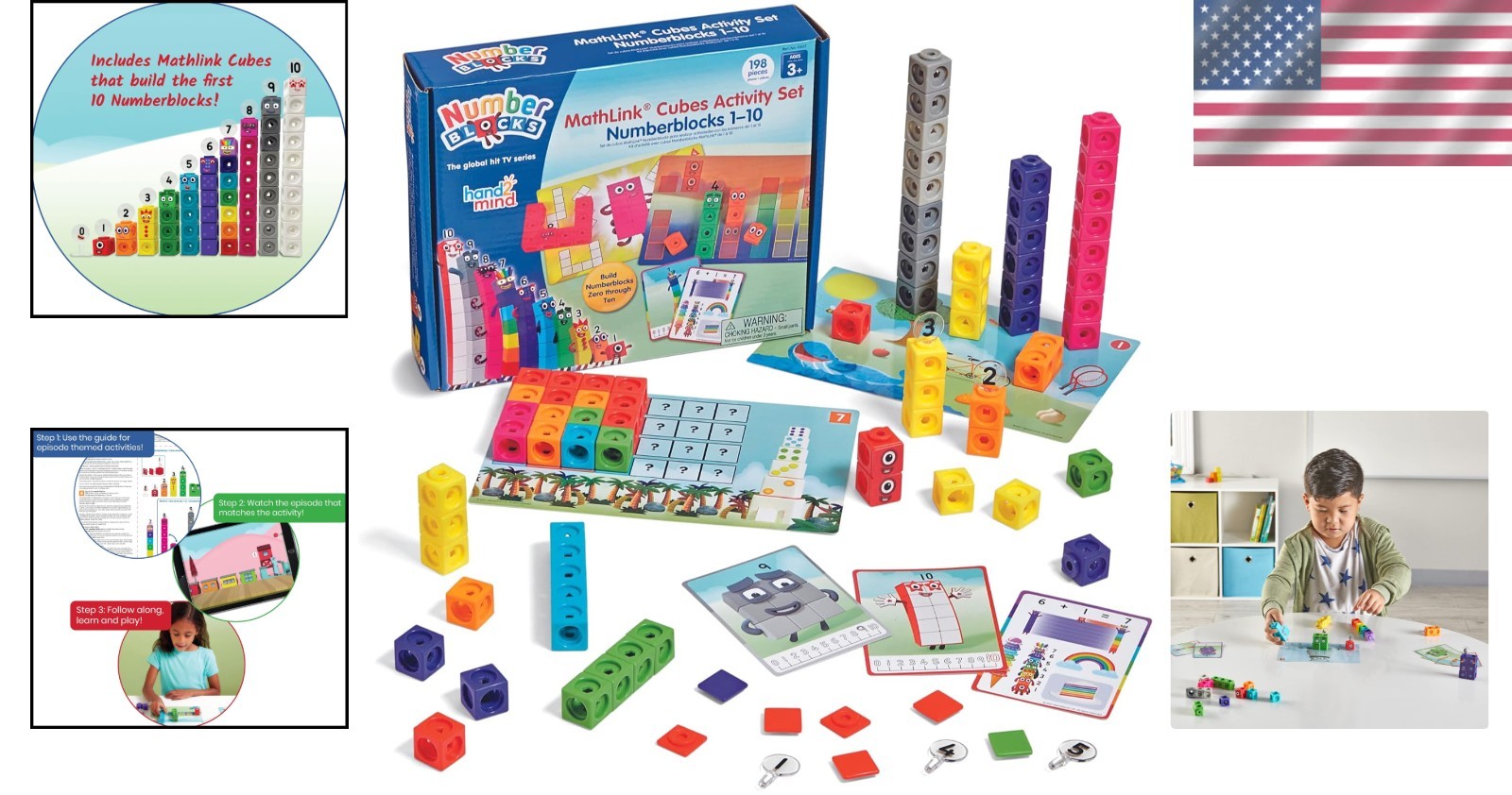 Official BBC Numberblocks Activity Set – 30 Engaging Math Games for Kids Age 3-5