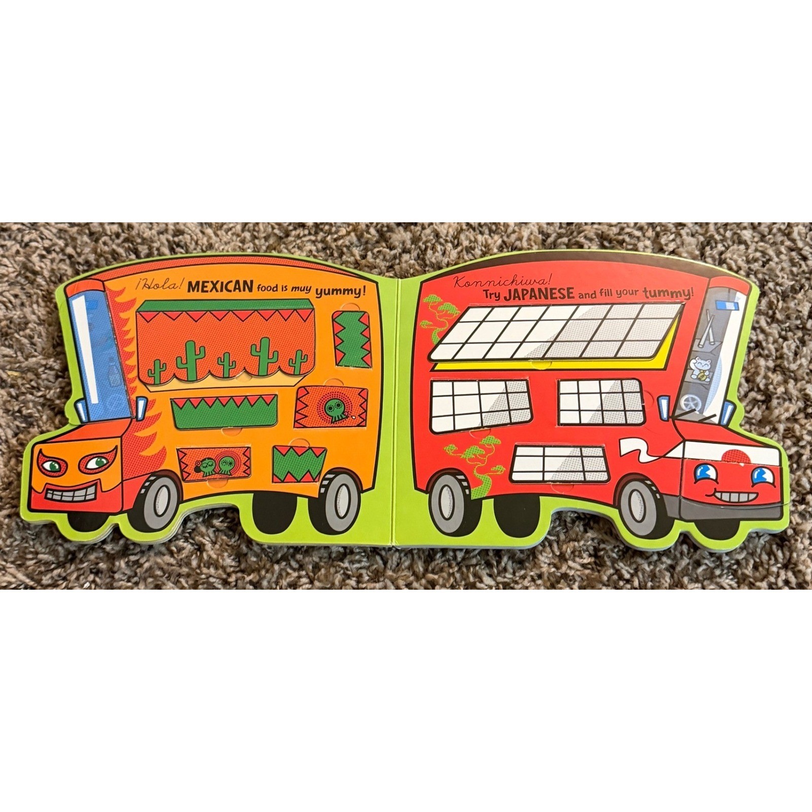 Duopress Food Trucks Lift-A-Flap & My Foodie ABC