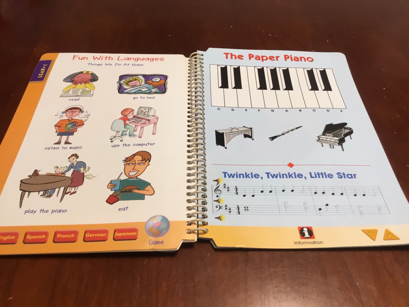 Leap Frog Pad Interactive Book Ages 4-8 Book Only
