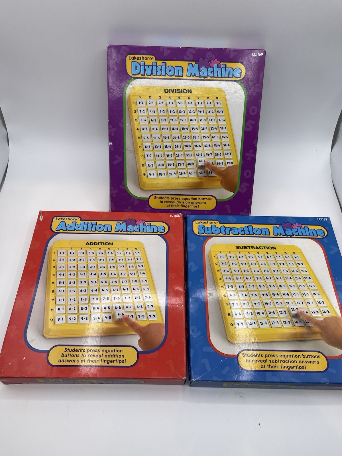 Lakeshore Learning Machine Self Teaching Math Set of 3