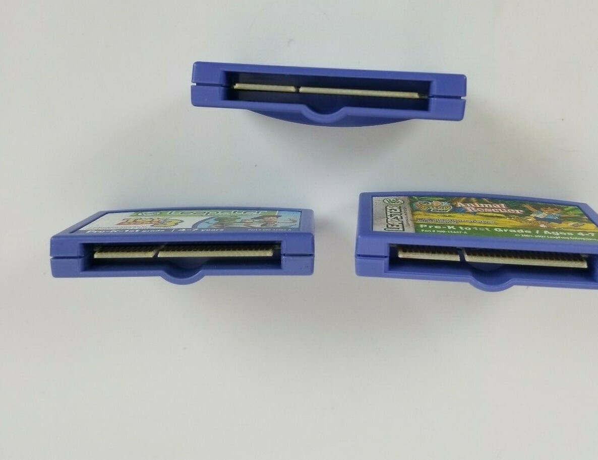 Leap Frog Leapster Lot of 3 game Cartridges Only Age 4 – 7 years & 5 – 8 years