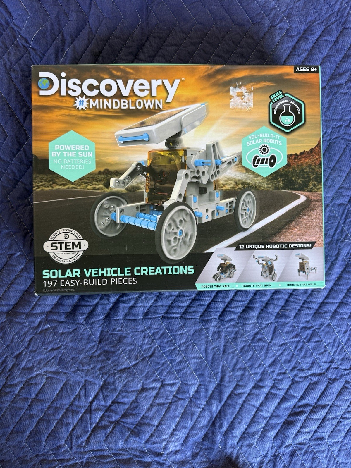 Discovery #Mindblown Solar Vehicle Creations STEM Kit 197 Pieces 12 Robot Design