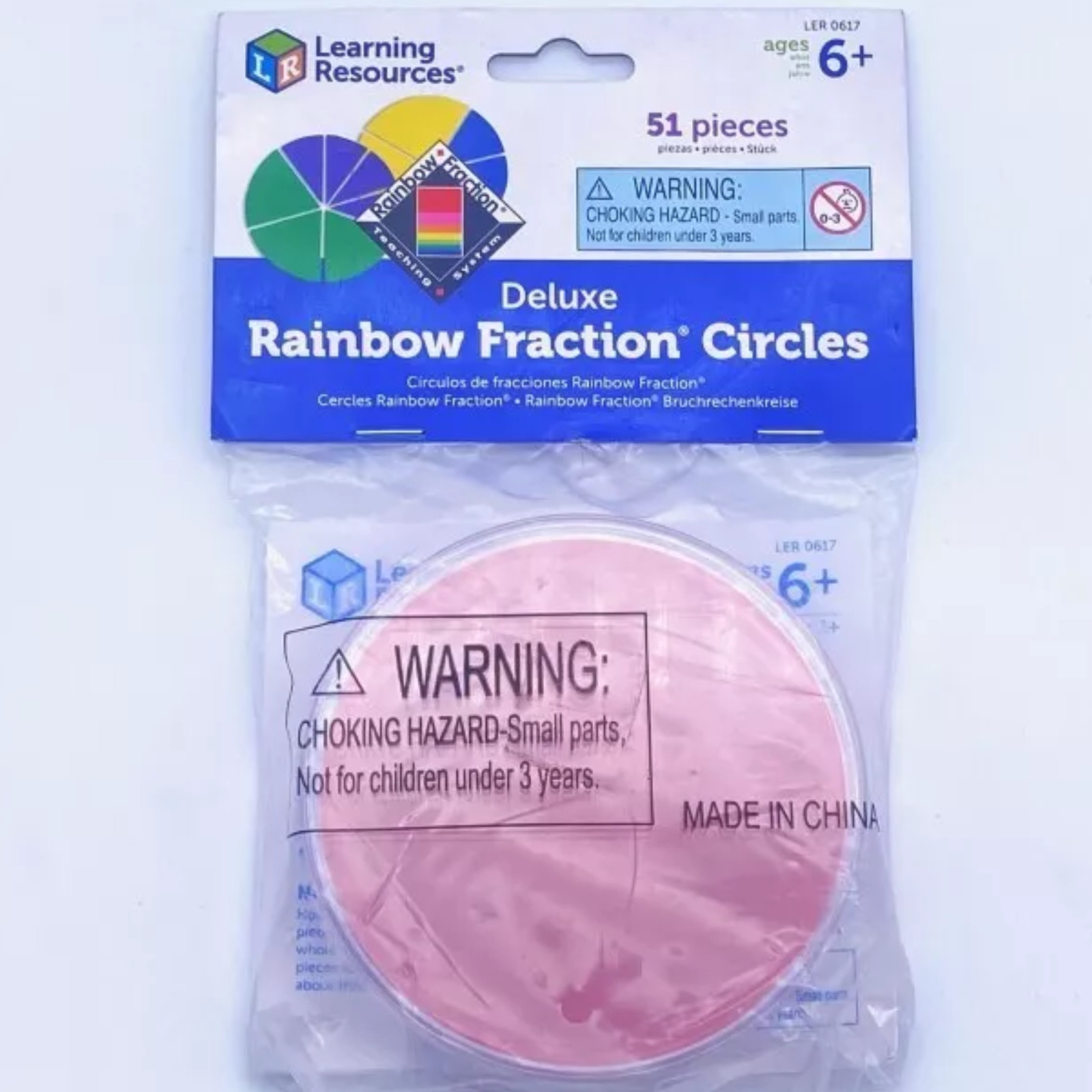 Deluxe Rainbow Fraction Circles – 51 pieces – Ages 6 and Up BRAND NEW-Hand 2 Min
