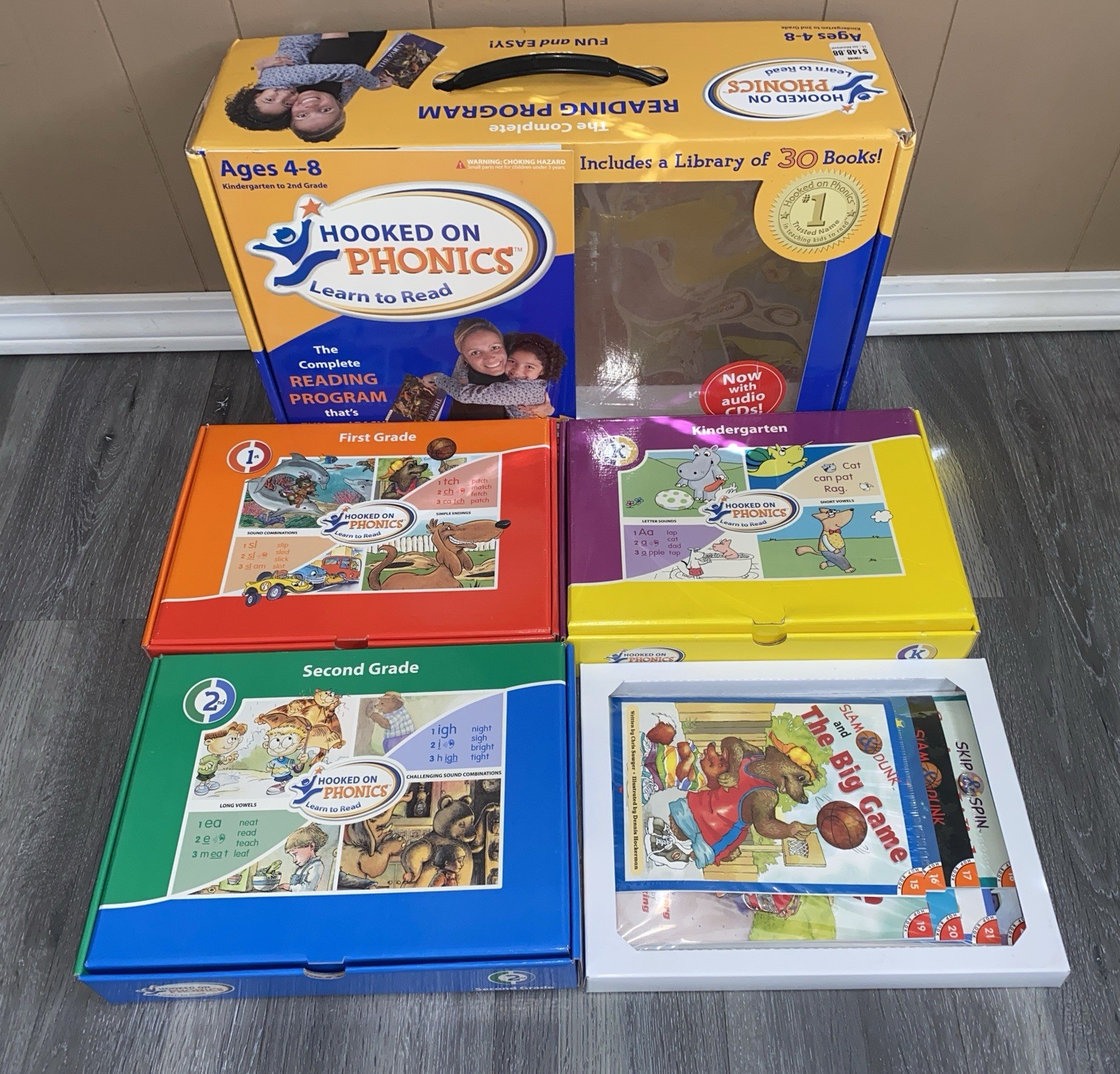 Hooked On Phonics Learn To Read Ages 4-8 K-2nd Grade Reading Program Set
