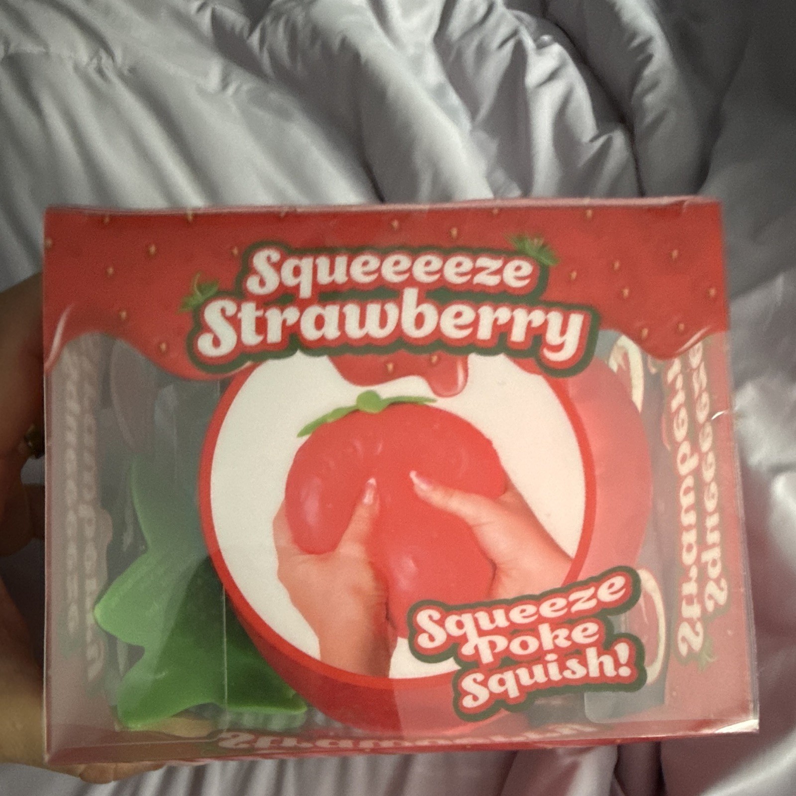 Sunny Days Squeeeeze Strawberry Tactile Squishy Squeeze Toy Red/Green