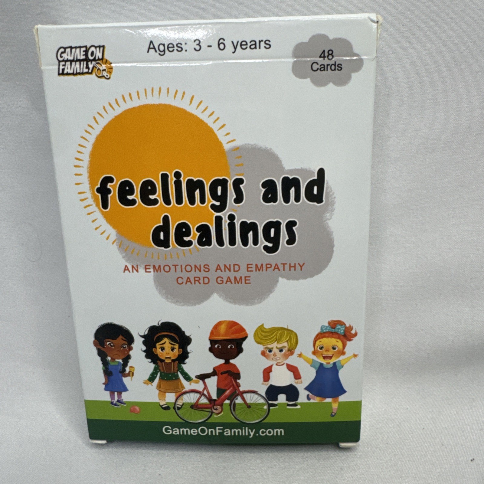 Game On Family Feelings and Dealings An Emotions and Empathy Card Game Age 3-6