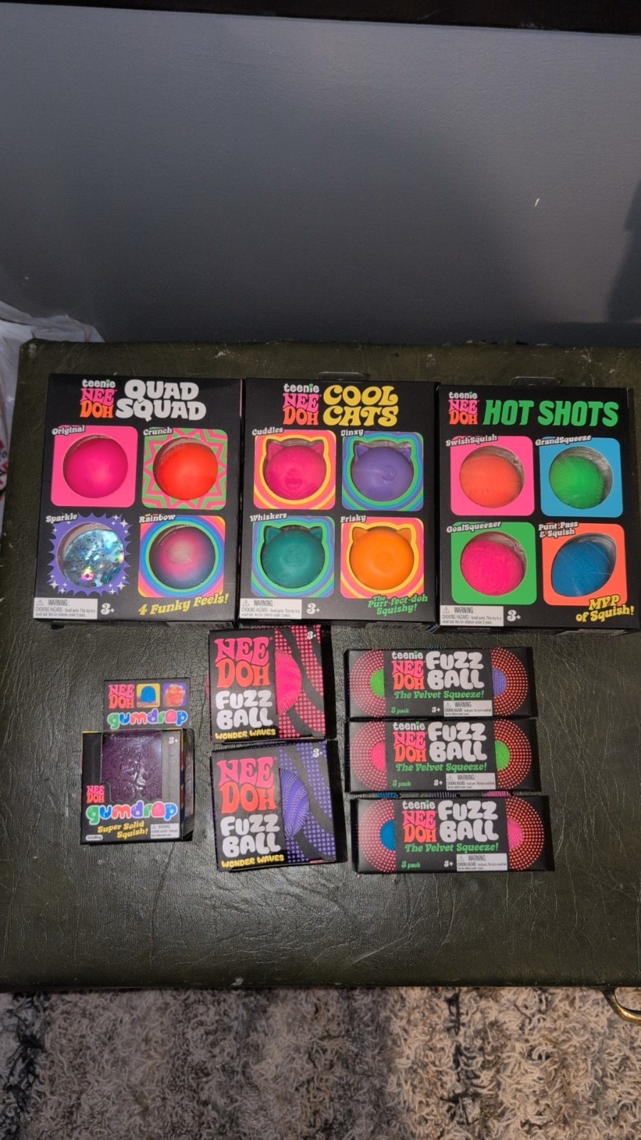 BIG Nee Doh Lot! Teenie Quad Squad,Hot Shot,Cool Cats,Gum Drop etc-Please Read