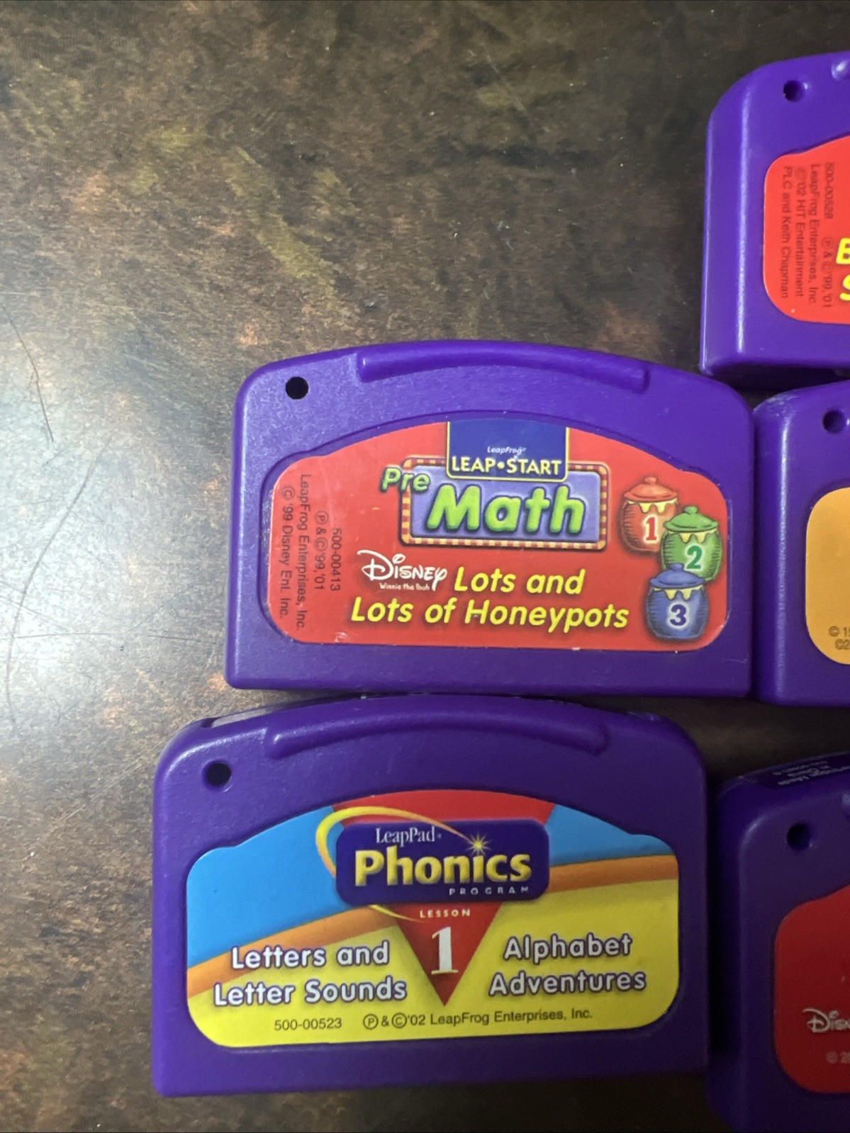 Lot Of 5 Leapfrog Leap Start Cartridges Lion King Finding Nemo Bob The Builder