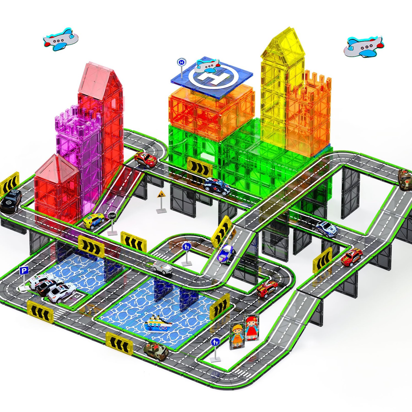 121PCS Magnetic 4 inches (W) x 9 (L) x 11.5 (H), Multicolored