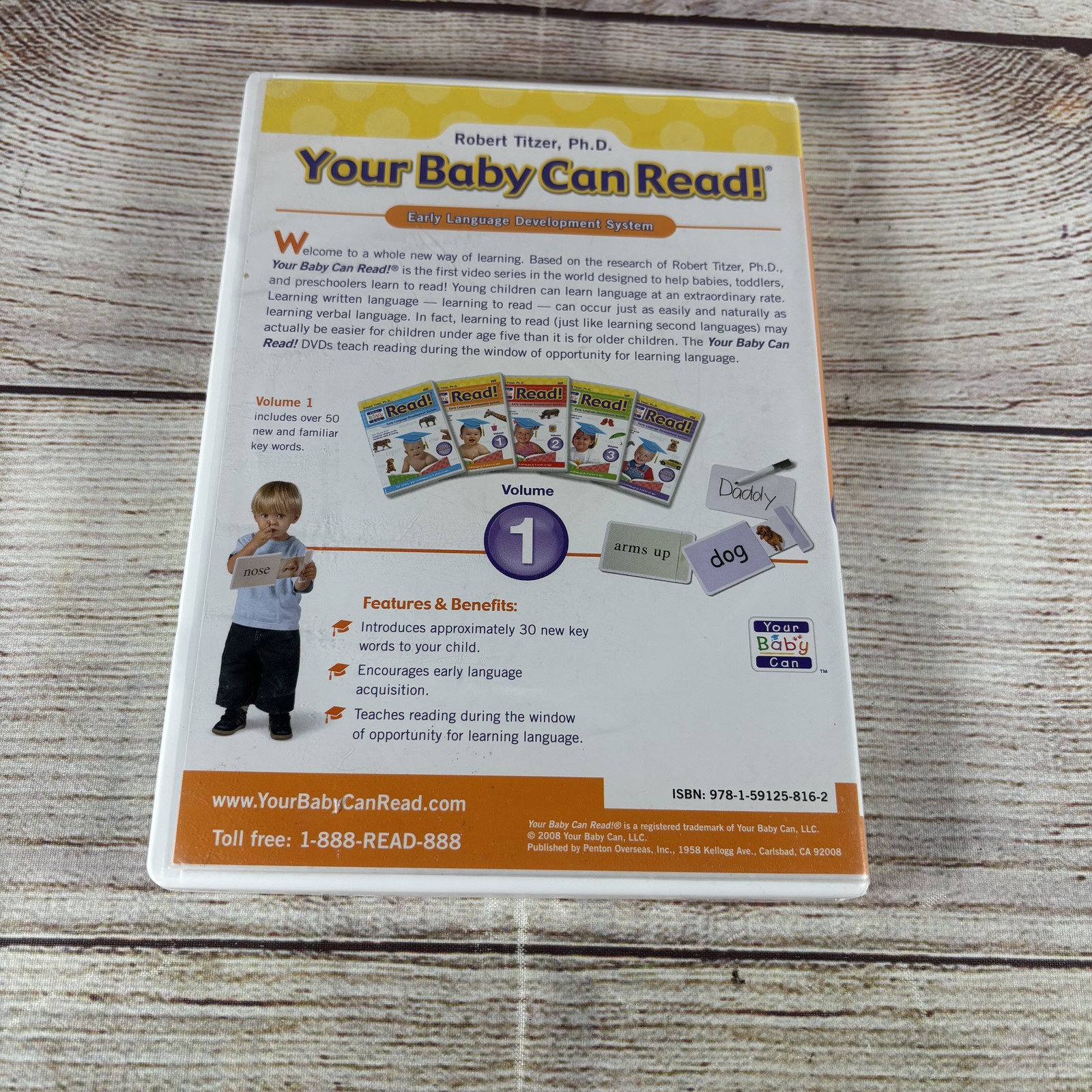 Your Baby Can Read! Early Language Development System 3-DVD Set Starter Volume 1