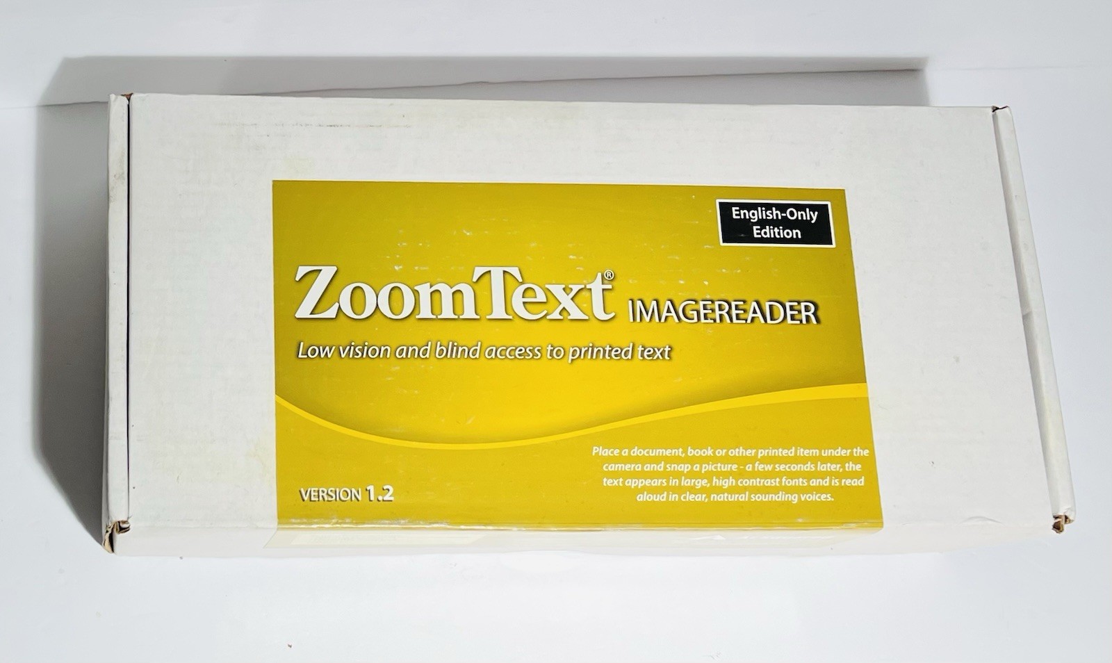 Ai Squared ZoomText Image Reader English Edition Single User Version 1.2 New