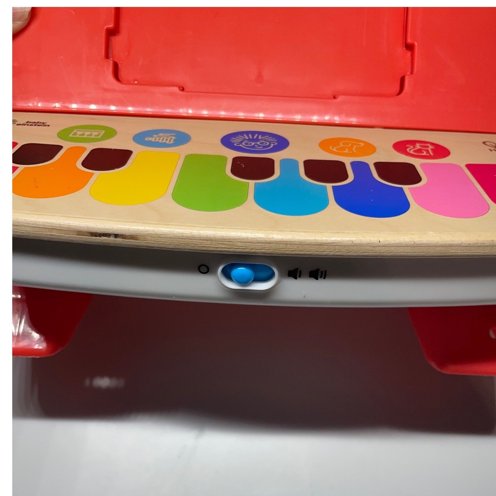 Baby Einstein Hape Magic Touch Piano Wooden Musical Toy Red/Pink