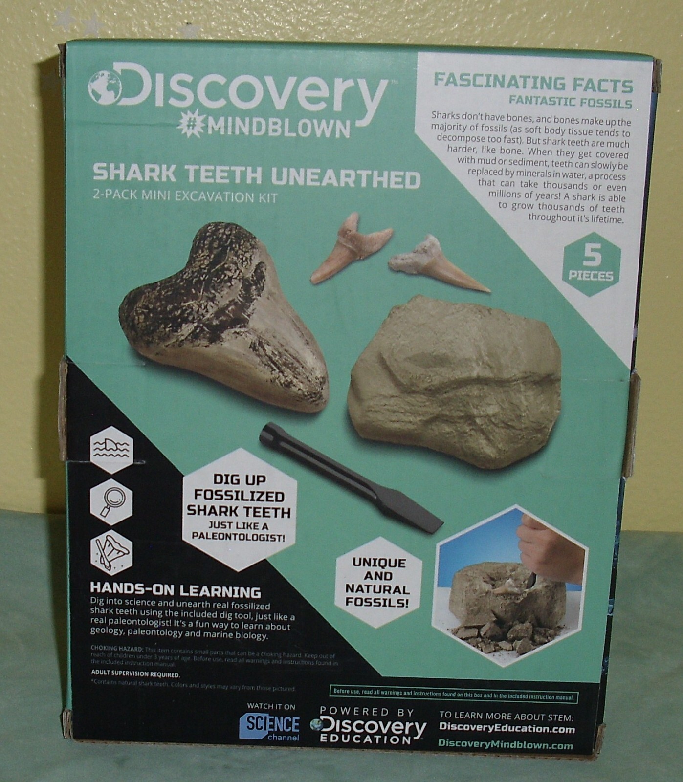 Discovery Mindblown Shark Teeth Unearthed NIB Stem 2 Pack Ages 6+