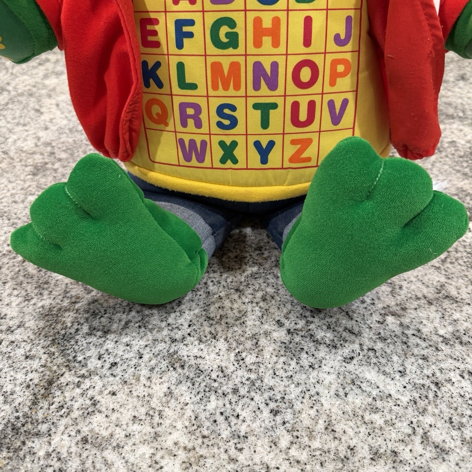 2000 LeapFrog- Read & Sing Little Leap- ABC Interactive Plush Tested/Works Sings