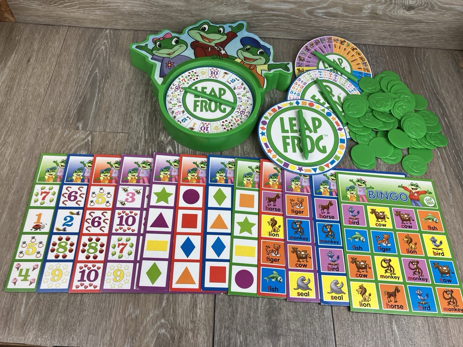 Leap Frog Bingo Learning Game Shapes Animals Numbers