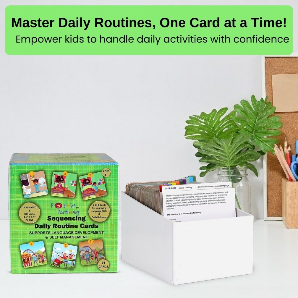 Sequence for Kids: Daily Routine Cards; Speech Therapy Material