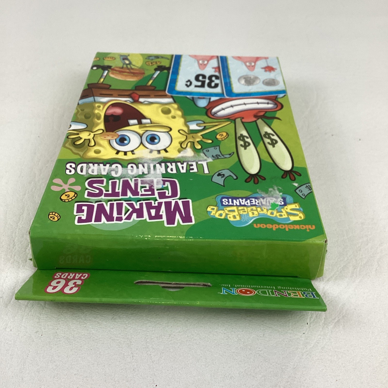 SpongeBob SquarePants Making Cents Learning Cards Money Change Nickelodeon